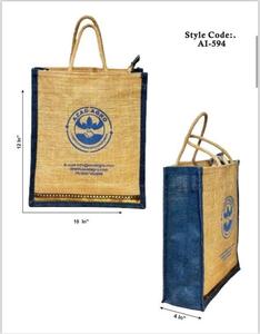 ถุงผ้าทำจากผ้าใบและปอกระเจาเป็นมิตรต่อสิ่งแวดล้อมใช้ซ้ำได้ - Product Image 2