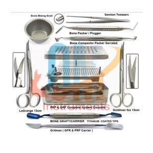 Boîte PRF complète, acier inoxydable de haute qualité, certifiée CE, ensemble d'instruments de chirurgie implantaire dentaire, greffe osseuse, kit d'implants dentaires - Product Image 1