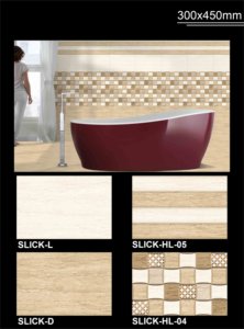 Azulejos de pared de cerámica digital 300X450mm Diseño decorativo para edificio de oficinas para decoración de baño y cocina 30X45 cm - Product Image 6