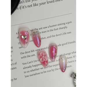 Uñas Postizas Color Rosa Luminoso - Product Image 4