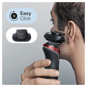 Afeitadora Eléctrica de Doble Cuchilla con Lámina Roja, Resistente al Agua IPX7, USB/Lavable con Agua, Repuesto para Cara, Barba y Cuerpo - Product Image 1