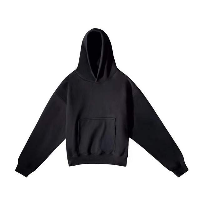 American 100% Cotton Boxy Hoodies Heavy Double Layer 400 GSM Two Faced Oversized Solid Pattern Custom Sweatshirts Men Unisex