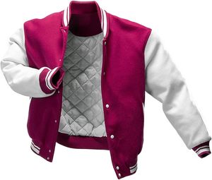 เสื้อแจ็กเก็ตเบสบอลฤดูหนาวของผู้ชายเฮโบลดิมเพ็กซ์ปักโลโก้ได้ตามต้องการด้านหน้ามีตัวอักษรสีดำลำลอง - Product Image 3