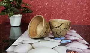 Bols de vaisselle artisanale en bois de qualité supérieure pour la maison et l'hôtel à manger du fournisseur indien - Product Image 4