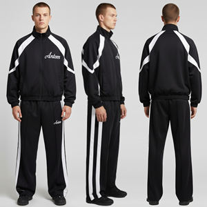 Conjunto Deportivo de Dos Piezas de Alta Calidad, Resistente al Viento, 100% Algodón, Pantalones Jogger y Sudadera para Otoño e Invierno, Chándal para Hombre, Pantalones Deportivos Nuevos - Product Image 2