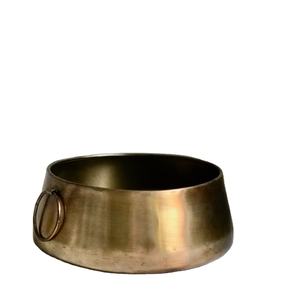 Cuenco de latón antiguo Vintage para Vela, tazón grande para decoración del hogar, uso de boda con asas, tazón de vela de alta calidad - Product Image 1