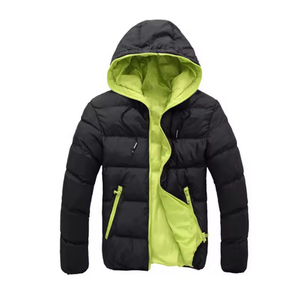 Light <b>Weight</b> Puffer Men Casual Canvas <b>Stand</b> Zipper Cotton Filled Outdoor Winter Jacket Wholesale Direct Factory Price Regular - Product Image 2