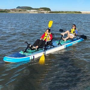 Nhà Máy nước nóng bền sử dụng nước xe đạp giá rẻ Kayak thể thao đại dương cá đạp TANDEM Kayak thuyền duy nhất 2 người để bán - Product Image 5