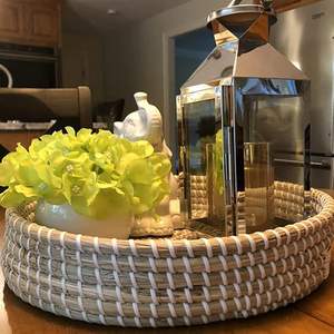 Stylish Eco-Friendly Vietnam Handwoven Round Seagrass <b>Storage</b> <b>Basket</b> Hot Trendy for Home Decor and Serving - Product Image 4