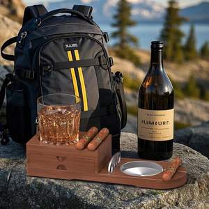 Cenicero Portátil Cuadrado de Madera Vintage - Diseño Duradero y Fácil de Limpiar para Hogares, Bares, Salones y Hoteles - Product Image 6