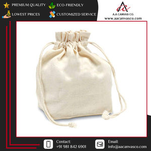 Highly Popular Sustainable Modern Design <b>Cotton</b> Canvas Shopping Tote Custom Drawstring <b>Bag</b> for Promotions - Product Image 5