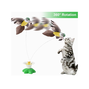 Jouet pour chat à piles avec tête d'oiseau rotative - Jouet interactif pour animaux de compagnie qui attire l'attention - Product Image 3