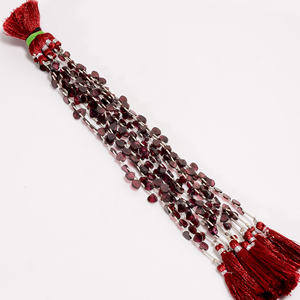 ลูกปัดโกเมน rhodolite, ลูกปัดหัวใจโกเมน Rhodolite, ลูกปัดพลอยโกเมน, ลูกปัดโกเมน rhodolite สำหรับทำเครื่องประดับ, - Product Image 4