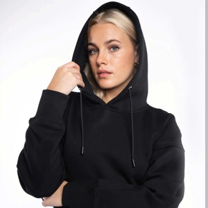 Suéter recortado de mujer en blanco tejido con cremallera de ajuste cuadrado de diseñador de alta calidad personalizado y sudaderas con capucha para mujer - Product Image 5