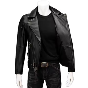 Vestes en cuir de moto au design personnalisé, fermeture éclair, vêtements de sport, grande taille, coupe-vent d'hiver, vestes décontractées de plein air, mode - Product Image 4