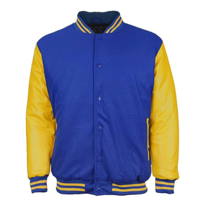 Varsity chaqueta hermandades fraternidades Letterman chaqueta bordado chenille logo acanalado CollegeBaseballjacket para hombres - Product Image 1