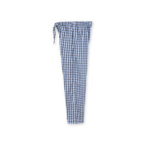 Ensemble de Robe à Carreaux Bleu et Noir pour Homme, Vêtements de Nuit SAMLP24-07, Pyjama de Luxe, Vêtements de Maison, Coton Doux, Taille XL, Style Couple Décontracté - Product Image 1
