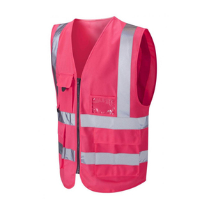 Durable Polyester Hi-Vis Casual Autumn <b>Vest</b> with <b>Reflective</b> Stripes Breathable & Waterproof for Reliable Night Visibility - Product Image 6