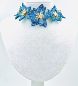 Handmade Fashion Newest Wholesale Custom Summer Colorful Gold Plated <b>Glass</b> Crystal Beaded Necklace for Women <b>Girl</b> Gift - Product Image 2