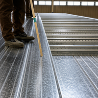 Plancher en acier non bétonné |   Plancher composite |   Solution de réduction de la durée de construction pour les bâtiments à ossature métallique
