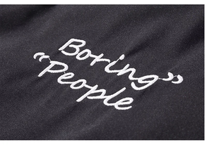 Chaquetas universitarias de talla grande para hombre con logotipo personalizado, ropa de invierno para hombre con letras lisas en blanco al por mayor - Product Image 6