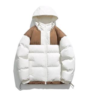 Chaqueta Acolchada de Invierno con Capucha y Cuello Alto, Impermeable y Resistente al Viento, con Diseño a Cuadros y Tela de Lona - Product Image 1