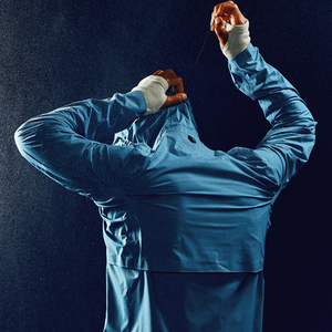 Custom Canvas <b>Men's</b> Windbreaker <b>Jacket</b> Waterproof Reflective Lightweight Hooded Stand Collar Vintage Style OEM - Product Image 5