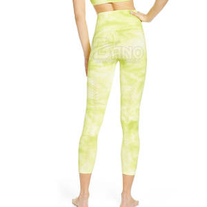 2024 Top-Sale High Women's Gym Leggings Material de punto de LICRA transpirable Logotipo personalizable MOQ bajo para correr Fitness - Product Image 4