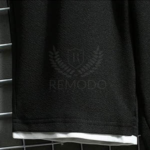 Logo personnalisé Hoodies Short Set Respirant Prix de gros Hommes Hoodies Short Set - Product Image 6