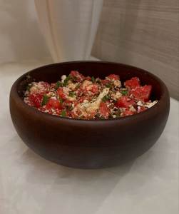 Bol de service en bois rond très vendu, idéal pour mélanger les salades, décoration de la maison, service de collations, bol de service pour la maison au meilleur prix - Product Image 6