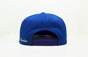 Logo brodé personnalisé denim velours côtelé unisexe Snapback chapeaux haut profil performance extérieure sport camionneur respirant découpé au laser - Product Image 5