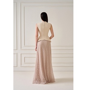 Faldas largas de marca WhiteAnt para mujer, ropa ODM BORRA AURORA, FALDA LARGA DE ENCAJE, elegante MOQ bajo, faldas de moda para mujer - Product Image 2