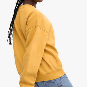 Nuevo diseño Otoño Invierno liso mujer sudaderas suelta moda señoras pulóver felpa bordada Mujer cuello redondo Sudadera con capucha - Product Image 5