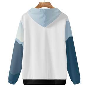 Sudadera personalizada de algodón de rizo francés para hombre, sudadera transpirable con capucha, patrón sólido, comodidad de invierno, teñido liso - Product Image 2