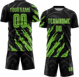 Tenue de football personnalisée ODM OEM 2025, tendance, respirante, maillot de sport, maillot de football, impression numérique en gros, kit d'équipe, shorts 100% - Product Image 4