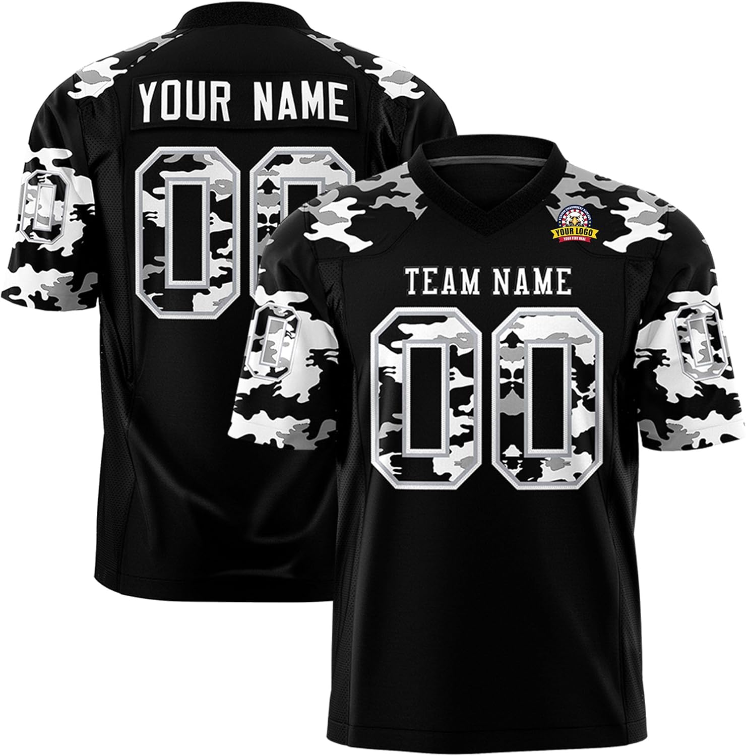 Game Quality Football Jerseys for Men and Boys Custom Embroidery Full Mesh Material OEM in Bulk