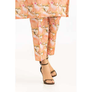 Pantalon Palazzo en Chiffon Taille Haute pour Femme, Respirant, Taille Mi-Basse, Fermeture Élastique, Motif Imprimé, WGK-TRS-DP-441 - Product Image 1