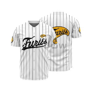 Maillot de baseball et de softball personnalisé respirant grande taille pour adulte, uniforme d'équipe, ensembles 100 % polyester par sublimation - Product Image 6