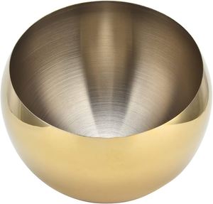 Exclusive Design Shiny Golden Finishing Fruit Serving <b>Bowl</b> High Standard Quality <b>Deep</b> Fruit Server <b>Bowl</b> - Product Image 2