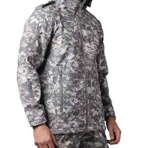 Logotipo personalizado OEM a prueba de viento campamento senderismo hombres al aire libre cortavientos impermeable sublimación suave Shell abrigo invierno Softshell chaquetas - Product Image 6