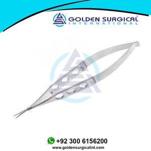 Ciseaux Katena Vannas extra minces à lames longues de 7mm, pointes pointues droites, ciseaux à micro-dissection - Product Image 2