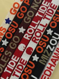 Sangle de sac en perles brodées à la main, design luxueux et tendance, lettres, ceinture en perles par Glowin Fashion - Product Image 4