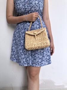 Bolsa de jacinto de agua ecológica Material natural tejido a mano perfecto para ir de compras y estilo playero 2025 - Product Image 3