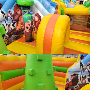 Castillo Inflable Comercial con Diseño de León, Trampolín de PVC con Tobogán, Combinado para Niños, Cama Elástica para Exteriores - Product Image 5