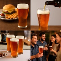 Verres à bière classiques de 19 oz avec logo personnalisé, vente en gros, verres à boire fabriqués à la main, vente chaude en usine