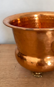 High Sale Hammered Design Copper <b>Large</b> Metal Outdoor Decorative Flower Planter Custom Design <b>Garden</b> Decoration Metal Planter - Product Image 5