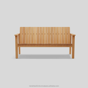 Silla de jardín para exterior, 150x90x73 cm, hecha de madera de teca antigua. Diseño Moderno a Precio Mayorista Más Bajo - Product Image 1