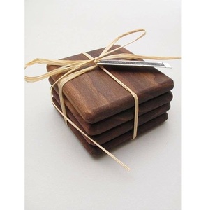 Posavasos Redondos de Madera de Mango para Servir Bebidas, Mantel Individual y Almohadillas para Utensilios de Cocina, Posavasos de Nogal para Té y Café con Soporte - Product Image 5