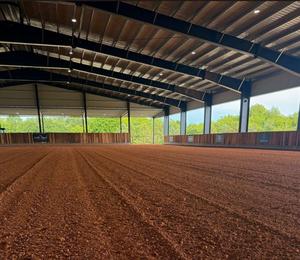 Arène d'équitation d'intérieur préfabriquée en acier simple avec écuries pour la ferme d'atelier de Hall - Product Image 2