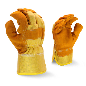 Gants de travail professionnels en cuir de vachette de qualité A Gréeur de paume Prix de gros Gants de sécurité pour le travail de construction industrielle - Product Image 1